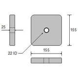 ANODE BLOCK PLAIN BOLT ON 4KG CDZ1-66-1H