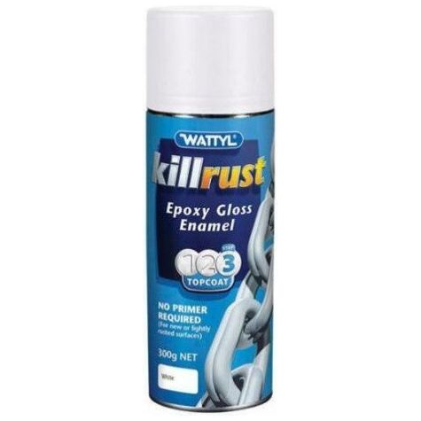 WATTYL KILL RUST EPOXY GLOSS WHITE 300G SPRAY