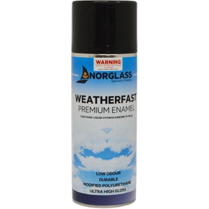 WEATHERFAST GLOSS BLACK SPRAY CAN 300G