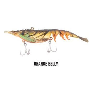 BERKLEY SHIMMA SHRIMP 120MM ORANGE BELLY