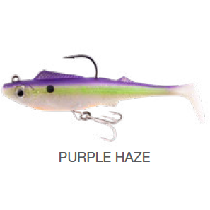 BERKLEY SHIMMA PRO RIG 4.5" PURPLE HAZE