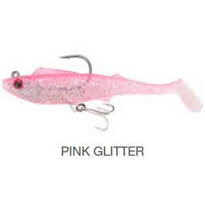 BERKLEY SHIMMA PRO RIG 4.5" PINK GLITTER