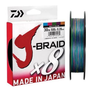 DAIWA J-BRAID 65LB MULTICOLOUR 300M